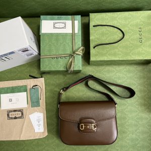 Gucci 1955 Horsebit Shoulder Bag-30*21*7.5CM - Image 7