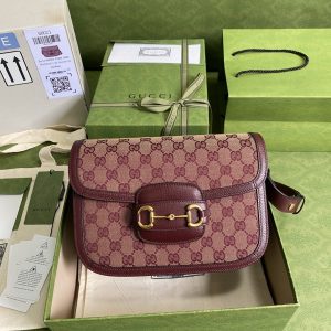 Gucci 1955 Horsebit Shoulder Bag-25*18*8CM - Image 1