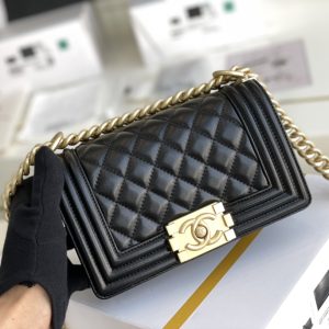 Ch@nel Boy Bag-Lambskin-20CM - Image 2