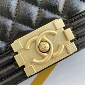 Ch@nel Boy Bag-Lambskin-20CM - Image 4