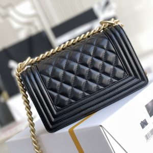 Ch@nel Boy Bag-Lambskin-20CM - Image 3