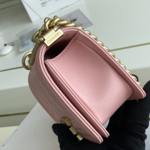 Ch@nel Boy Bag-Caviar-20CM - Image 9