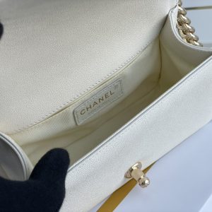 Ch@nel Boy Bag-Caviar-20CM - Image 2