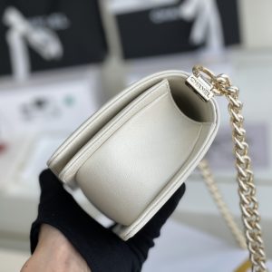 Ch@nel Boy Bag-Caviar-20CM - Image 4