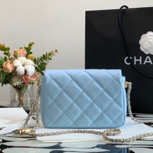Ch@nel Flap Bag-13*19*6CM - Image 5