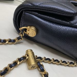 Ch@nel Flap Bag-13*19*6CM - Image 9