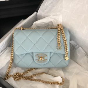 Ch@nel Flap Bag-18×12×5CM - Image 1