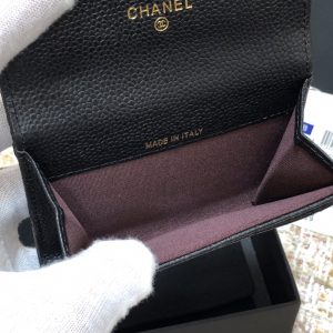 Ch@nel Wallet-Gold Harware-Caviar-11*10CM - Image 5