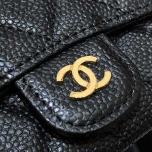 Ch@nel Wallet-Gold Harware-Caviar-11*10CM - Image 7