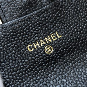 Ch@nel Wallet-Gold Harware-Caviar-11*10CM - Image 8