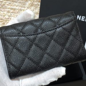 Ch@nel Wallet-Gold Harware-Caviar-11*10CM - Image 9