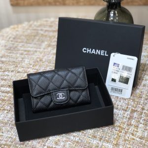 Ch@nel Wallet-Silver Harware-Caviar-11*10CM - Image 6