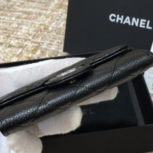 Ch@nel Wallet-Silver Harware-Caviar-11*10CM - Image 7