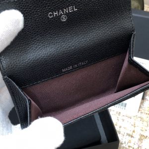 Ch@nel Wallet-Silver Harware-Caviar-11*10CM - Image 8
