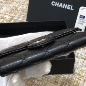 Ch@nel Wallet-Silver Harware-Lamskin-11*10CM - Image 2