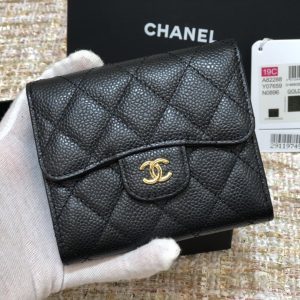 Ch@nel Wallet-Gold Harware-11*10CM - Image 7