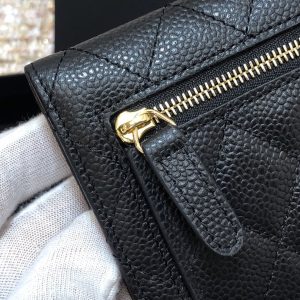 Ch@nel Wallet-Gold Harware-11*10CM - Image 8