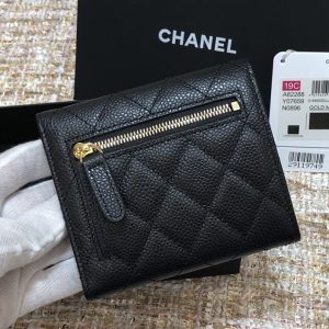 Ch@nel Wallet-Gold Harware-11*10CM - Image 9