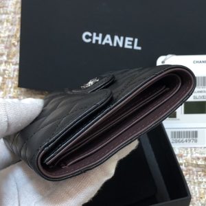 Ch@nel Wallet-Gold Harware-Lamskin-11*10CM - Image 8