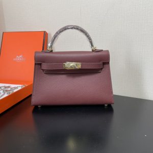 Hermes Kelly-Gold&Silver Hardware-19CM - Image 12