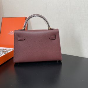 Hermes Kelly-Gold&Silver Hardware-19CM - Image 16
