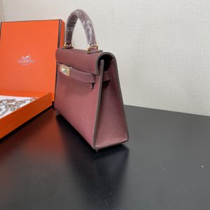 Hermes Kelly-Gold&Silver Hardware-19CM - Image 19
