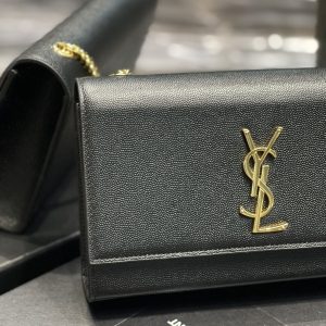 YSL Medium In Grain De Pouder Embossed Leather-24*14.5*5.5CM - Image 4