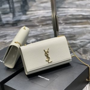 YSL Medium In Grain De Pouder Embossed Leather-24*14.5*5.5CM - Image 9