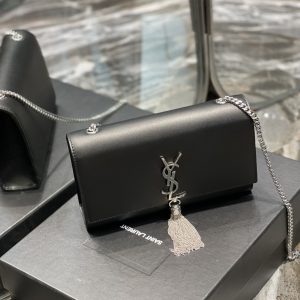 YSL Kate Medium With Tassle In Smooth Leather-24*14.5*5.5CM - Image 6