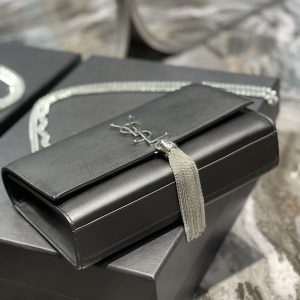 YSL Kate Medium With Tassle In Smooth Leather-24*14.5*5.5CM - Image 9