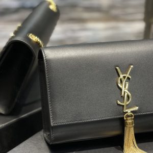 YSL Kate Medium With Tassle In Smooth Leather-24*14.5*5.5CM - Image 6