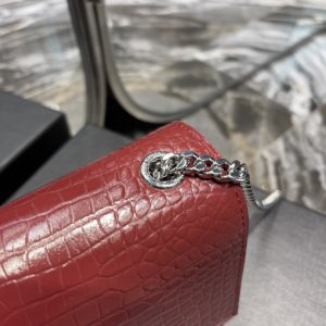 YSL Kate Medium With Tassle In Crocodile Leather-20×13.5×5.5cCM - Image 4