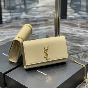 YSL Medium In Grain De Pouder Embossed Leather-24*14.5*5.5CM - Image 6