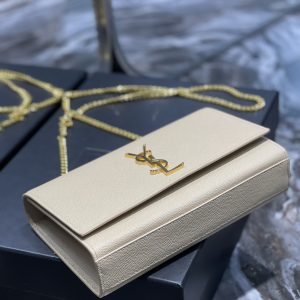 YSL Medium In Grain De Pouder Embossed Leather-24*14.5*5.5CM - Image 7