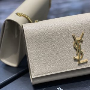 YSL Medium In Grain De Pouder Embossed Leather-24*14.5*5.5CM - Image 8