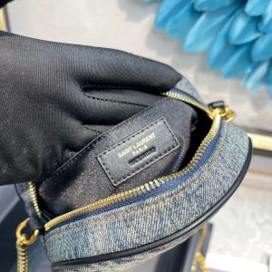 YSL Vinyle Round Bag-17*17*5.5CM - Image 6