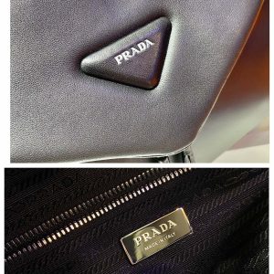 Prada Lambskin Shoulder Bag-1BC165-32*21*12CM - Image 3