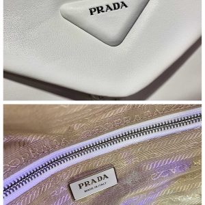 Prada Lambskin Shoulder Bag-1BC165-32*21*12CM - Image 5