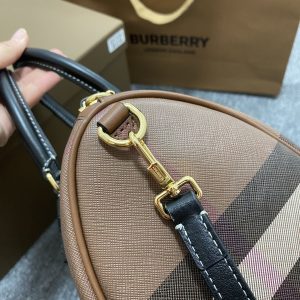 Burberry Bowling Bag-30*15*21CM - Image 5