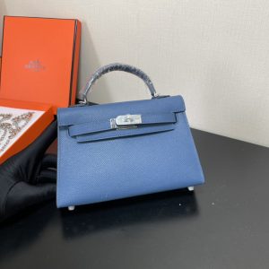 Hermes Kelly-Gold&Silver Hardware-19CM - Image 8