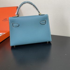 Hermes Kelly-Gold&Silver Hardware-19CM - Image 10