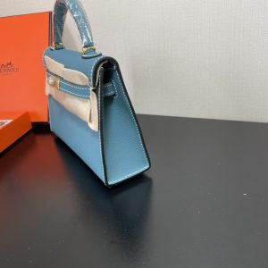 Hermes Kelly-Gold&Silver Hardware-19CM - Image 7