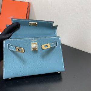 Hermes Kelly-Gold&Silver Hardware-19CM - Image 9