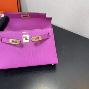 Hermes Kelly-Gold&Silver Hardware-19CM - Image 3