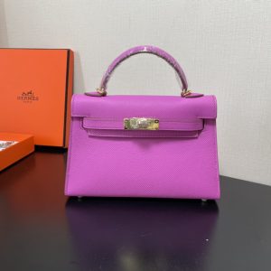 Hermes Kelly-Gold&Silver Hardware-19CM - Image 6