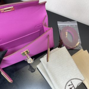 Hermes Kelly-Gold&Silver Hardware-19CM - Image 9