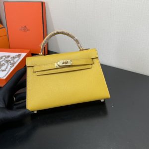 Hermes Kelly-Gold&Silver Hardware-19CM - Image 6