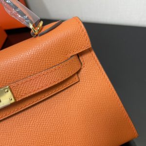 Hermes Kelly-Gold&Silver Hardware-19CM - Image 3