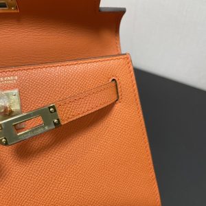 Hermes Kelly-Gold&Silver Hardware-19CM - Image 5