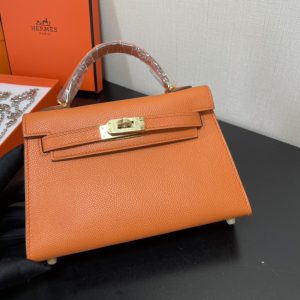 Hermes Kelly-Gold&Silver Hardware-19CM - Image 6